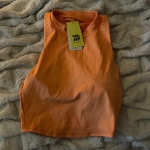 Orange workout top